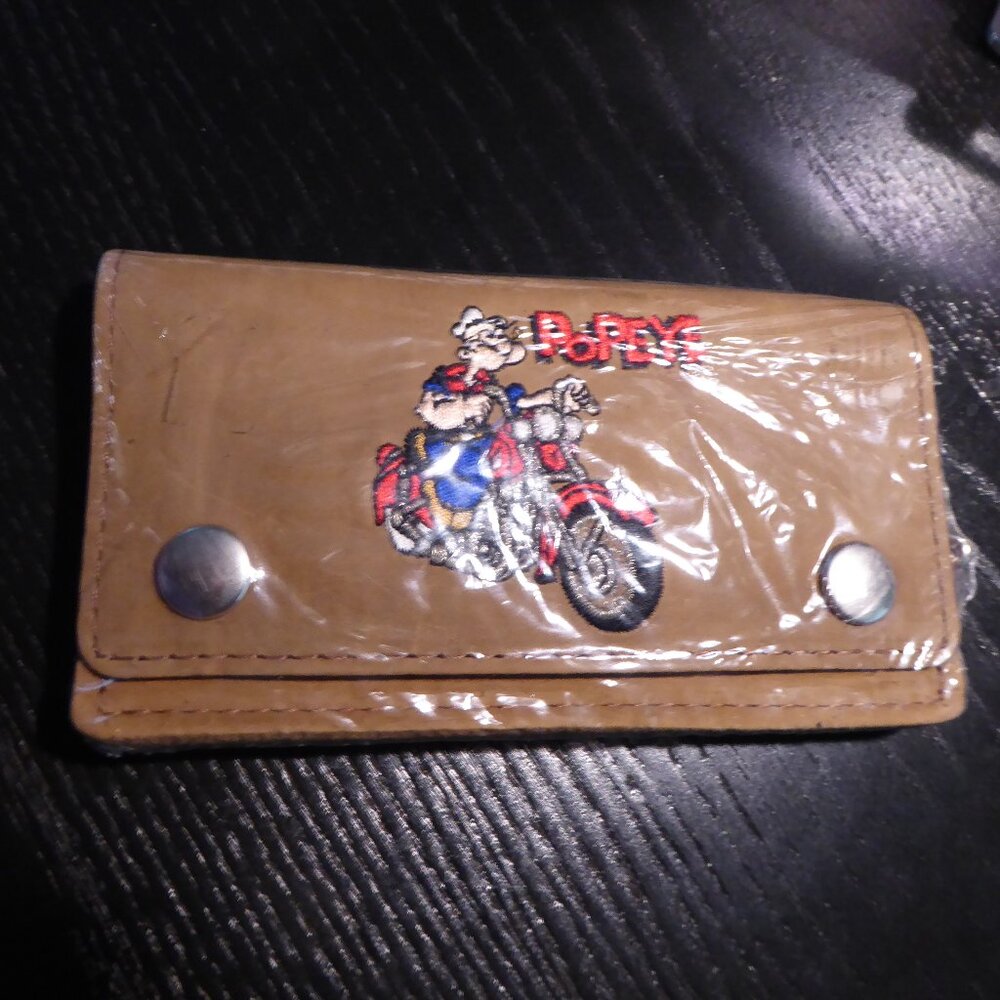 Genuine Leather Biker/Rodeo Trucker Wallet with chain